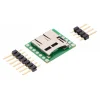כרטיסון עם מחבר כרטיסי זכרון microSD של Pololu