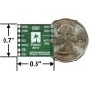 כרטיסון עם מחבר כרטיסי זכרון microSD של Pololu