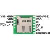 כרטיסון עם מחבר כרטיסי זכרון microSD של Pololu