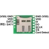 כרטיסון עם מחבר כרטיסי זכרון microSD של Pololu