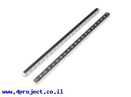 תמונה של מוצר פס מחורר מאלומיניום - אורך 12.32" (12.695") - זוג