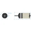 מנוע 22Dx44L מהירות 2737rpm @ 12V