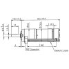 מנוע 22Dx66L מהירות 26rpm @ 12V עם מקודד