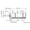 מנוע 22Dx63L מהירות 142rpm @ 12V עם מקודד