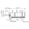 מנוע 22Dx63L מהירות 280rpm @ 12V עם מקודד
