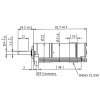 מנוע 22Dx63L מהירות 350rpm @ 12V עם מקודד