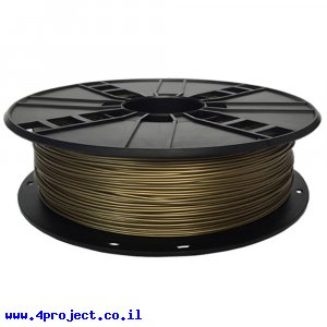 פלסטיק למדפסת תלת-מימד - מתכת - ברונזה 1.75mm