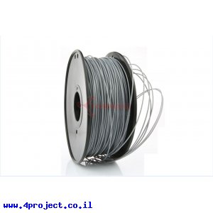 פלסטיק למדפסת תלת-מימד - כסף - PLA 1.75mm - לפי מטר