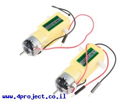 תמונה של מוצר מנוע חובבים 140rpm @ 4.5V - ישר - זוג