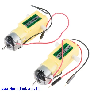 מנוע חובבים 140rpm @ 4.5V - ישר - זוג