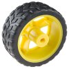 גלגל בסיסי 65x25 מ"מ לציר שטוח - ערכה של 2