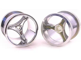 תמונה של מוצר גלגל 3 זרועות 55.88/49.78 מ"מ (2.2"/1.96") - דמוי כרום