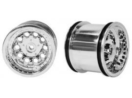 תמונה של מוצר גלגל מחורר 55.88/49.78 מ"מ (2.2"/1.96") - דמוי כרום