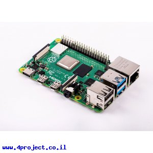 כרטיס פיתוח - Raspberry Pi 4 - דגם B עם 8G זכרון