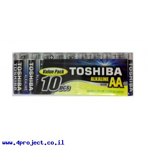 סוללה חד פעמית (אלקליין) - AA 1.5V - חבילה של 10