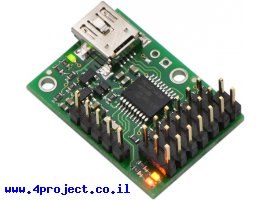 תמונה של מוצר בקר מנוע סרוו 6 ערוצים מורכב - USB/TTL