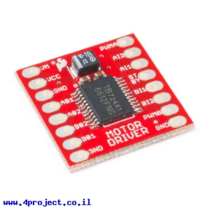 בקר מנוע DC ל-2 מנועים עד 1A - רכיב TB6612FNG - מוצר של SparkFun