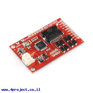בקר מנוע DC ל-2 מנועים עד 2A כולל בקר ATMega328