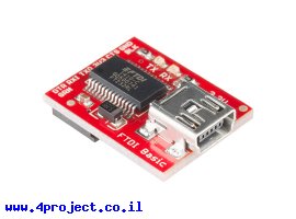 תמונה של מוצר צורב Arduino - כרטיס FTDI Basic 3.3V