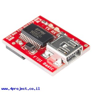 צורב Arduino - כרטיס FTDI Basic 3.3V