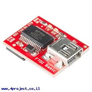 צורב Arduino - כרטיס FTDI Basic 5V