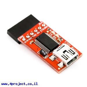 צורב Arduino - כרטיס FTDI Basic 5V גרסה ארוכה