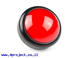 תמונה של מוצר כפתור כיפה גדולה - אדום