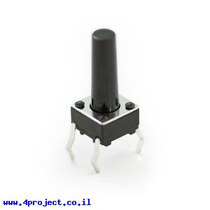 כפתור מיני 6x6 מ"מ עם צוור ארוך