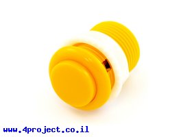 תמונה של מוצר כפתור לחיצה 33 מ"מ - צהוב