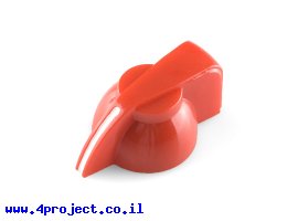 תמונה של מוצר ידית אדומה 14x20 מ"מ - ראש תרנגולת