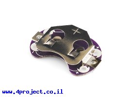 תמונה של מוצר בית סוללה - כפתור 20 מ"מ ל-LilyPad - גרסה קודמת
