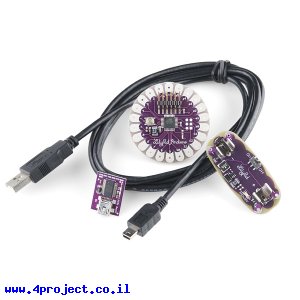 כרטיס פיתוח Arduino - ערכת התחלה ל-LilyPad