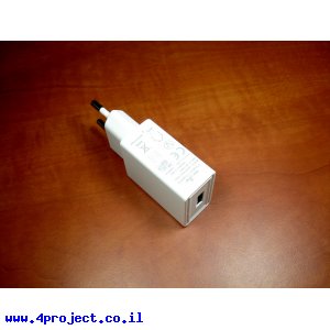 ספק כח ממותג/שנאי 5V/2A - חיבור USB