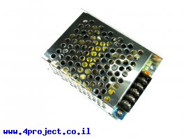 תמונה של מוצר ספק כח ממותג 12V/2A - זיווד מתכתי 85x58x36