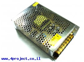 תמונה של מוצר ספק כח ממותג 12V/10A - זיווד מתכתי 160x98x38