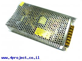 תמונה של מוצר ספק כח ממותג 12V/12.5A - זיווד מתכתי 199x98x42