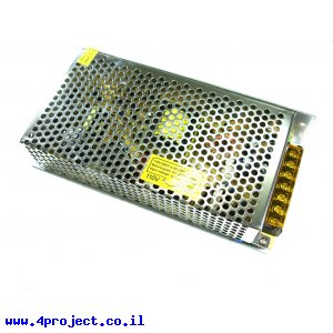 ספק כח ממותג 12V/16.7A - זיווד מתכתי 199x98x42