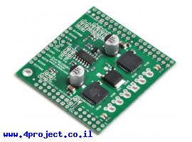 תמונה של מוצר מגן Arduino - בקר לשני מנועי DC עד 28V/3A
