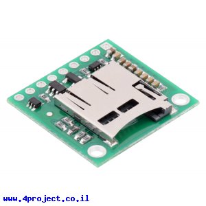 כרטיסון עם מחבר כרטיסי זכרון microSD למערכות של 5V