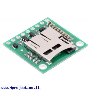 כרטיסון עם מחבר כרטיסי זכרון microSD למערכות של 5V