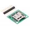 כרטיסון עם מחבר כרטיסי זכרון microSD למערכות של 5V