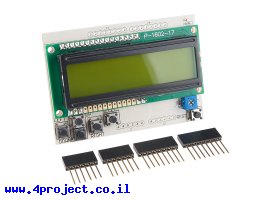 תמונה של מוצר מגן Arduino - מסך LCD עם כפתורים V2