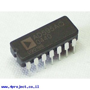 מגבר לחיישני טמפרטורה K-Type - שבב AD595AQ