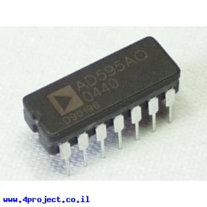 מגבר לחיישני טמפרטורה K-Type - שבב AD595AQ