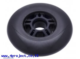 תמונה של מוצר גלגל סקייטים 100x24 מ"מ - שחור