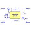 מפסק MOSFET 4.5-40V/8A - עם לחצן ומעגל נעילה