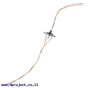 חיבור מסתובב (Slip Ring / טבעת החלקה) - 6 מוליכים (2A)