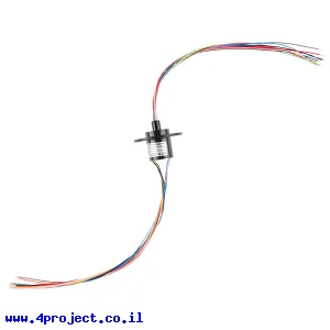חיבור מסתובב (Slip Ring / טבעת החלקה) - 12 מוליכים (2A)