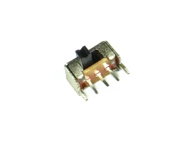 תמונה של מוצר מפסק הזזה SPDT מיני - 90 מעלות - רגליים 2 מ"מ