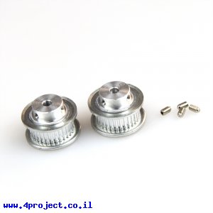 גלגלת רצועת תזמון MXL 6mm לציר 4 מ"מ - 32 שיניים